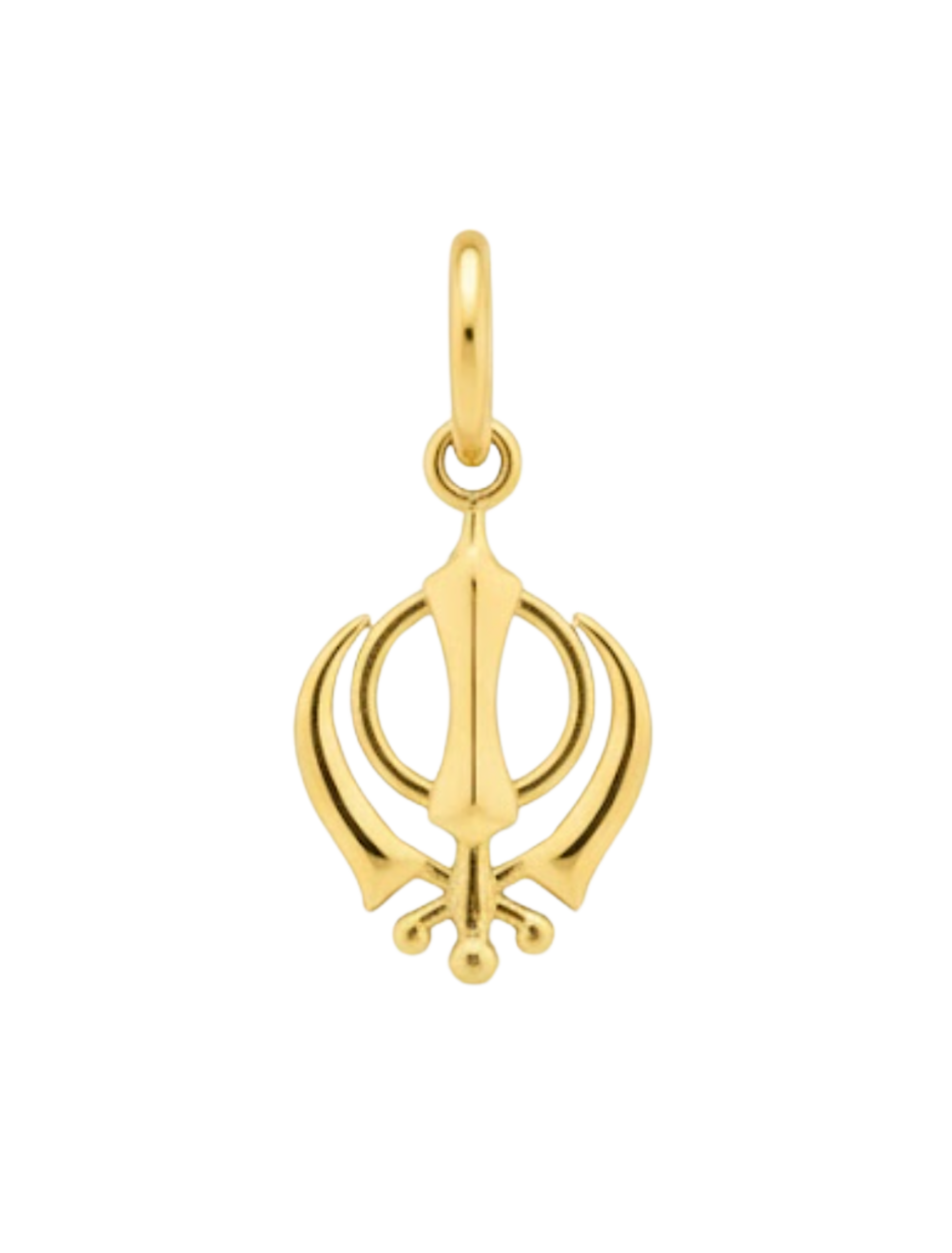 Khanda Charm | Minimal Sterling Silver Sikh Symbol Fian