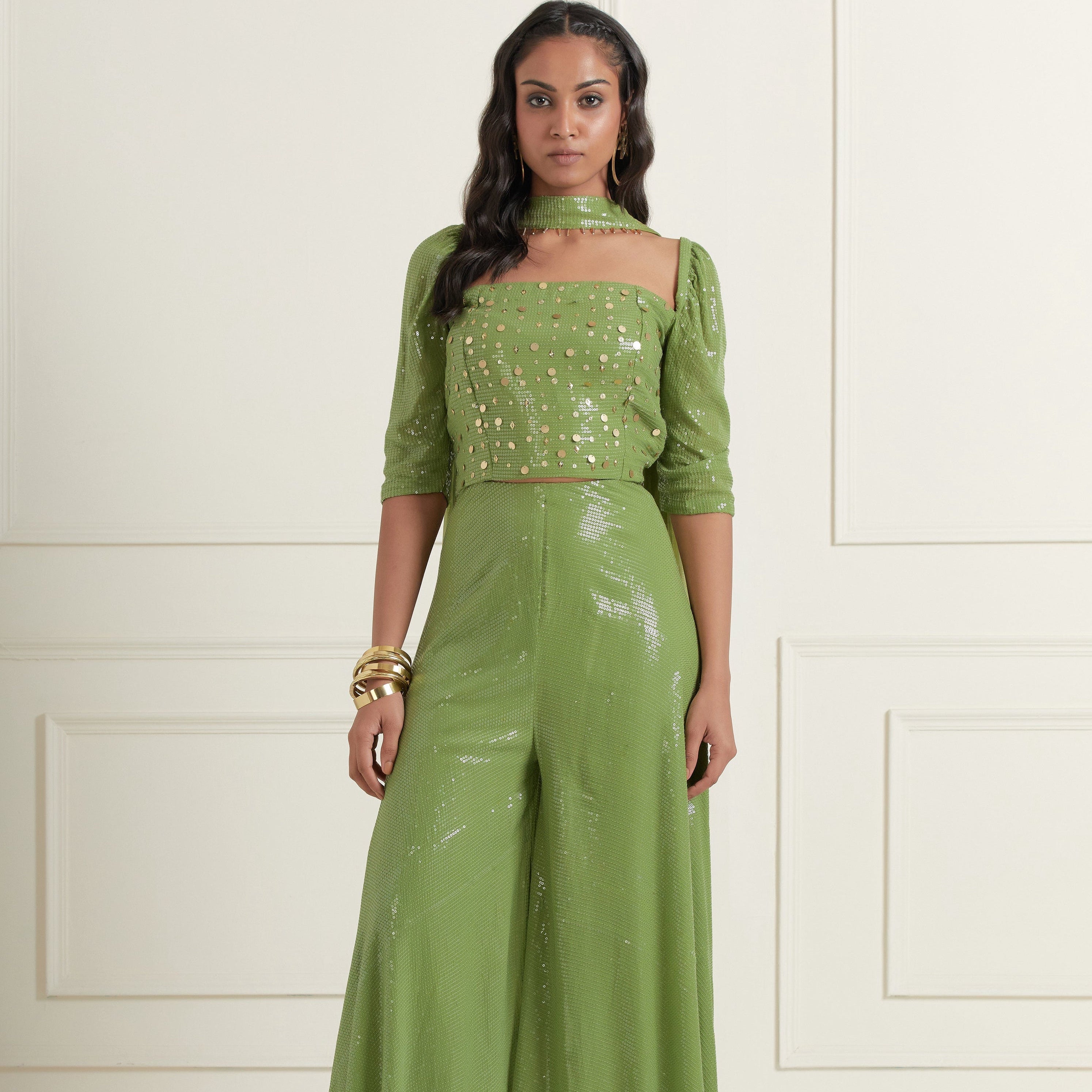 Layla Flared Pants and Top Set | Indo-Western Wedding & Occasion Wear 