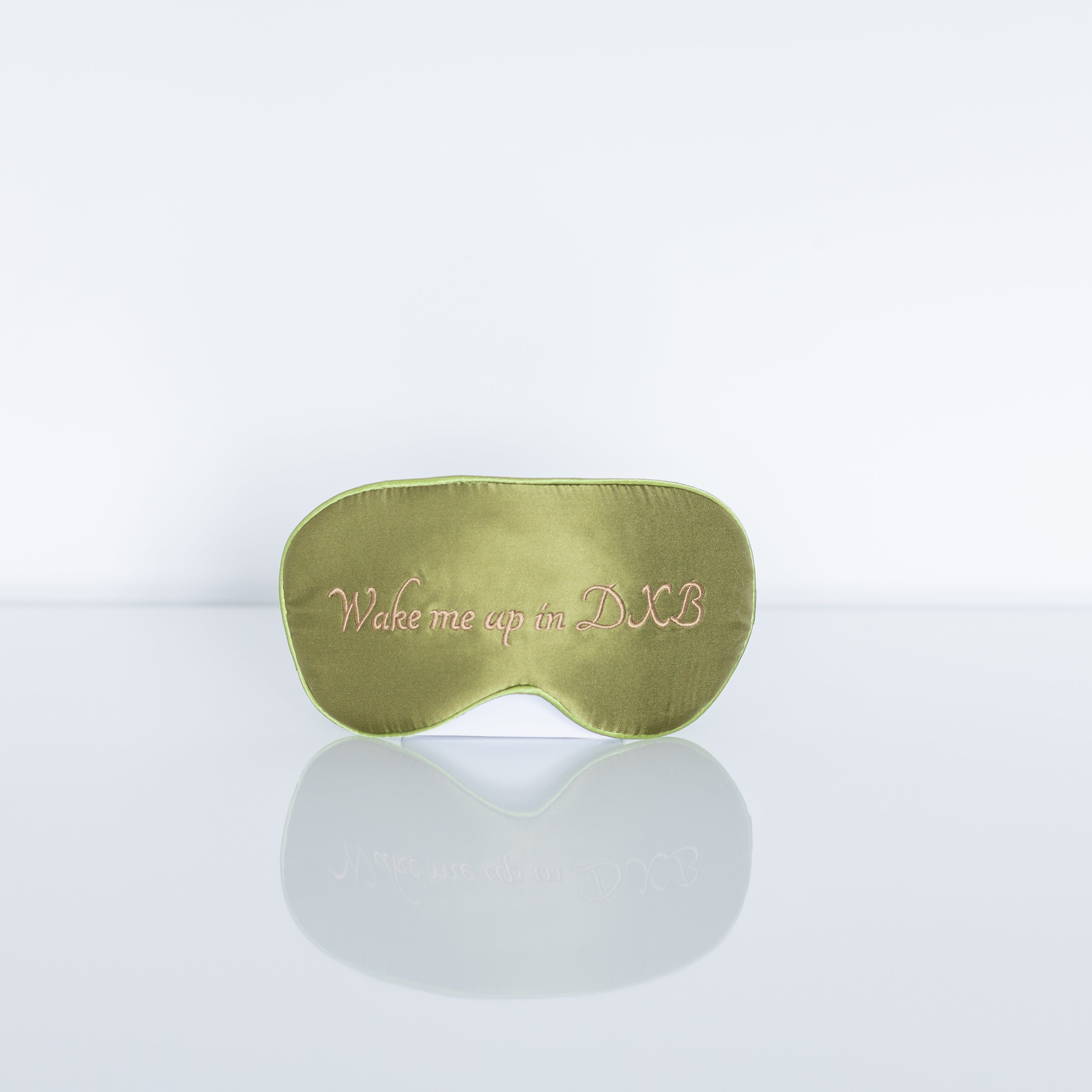 Wake Me Up in DXB Eye Mask | 100% Mulberry Silk Eye Mask | Perfect For Luxury & Bridesmaid Gifting Luna Rani
