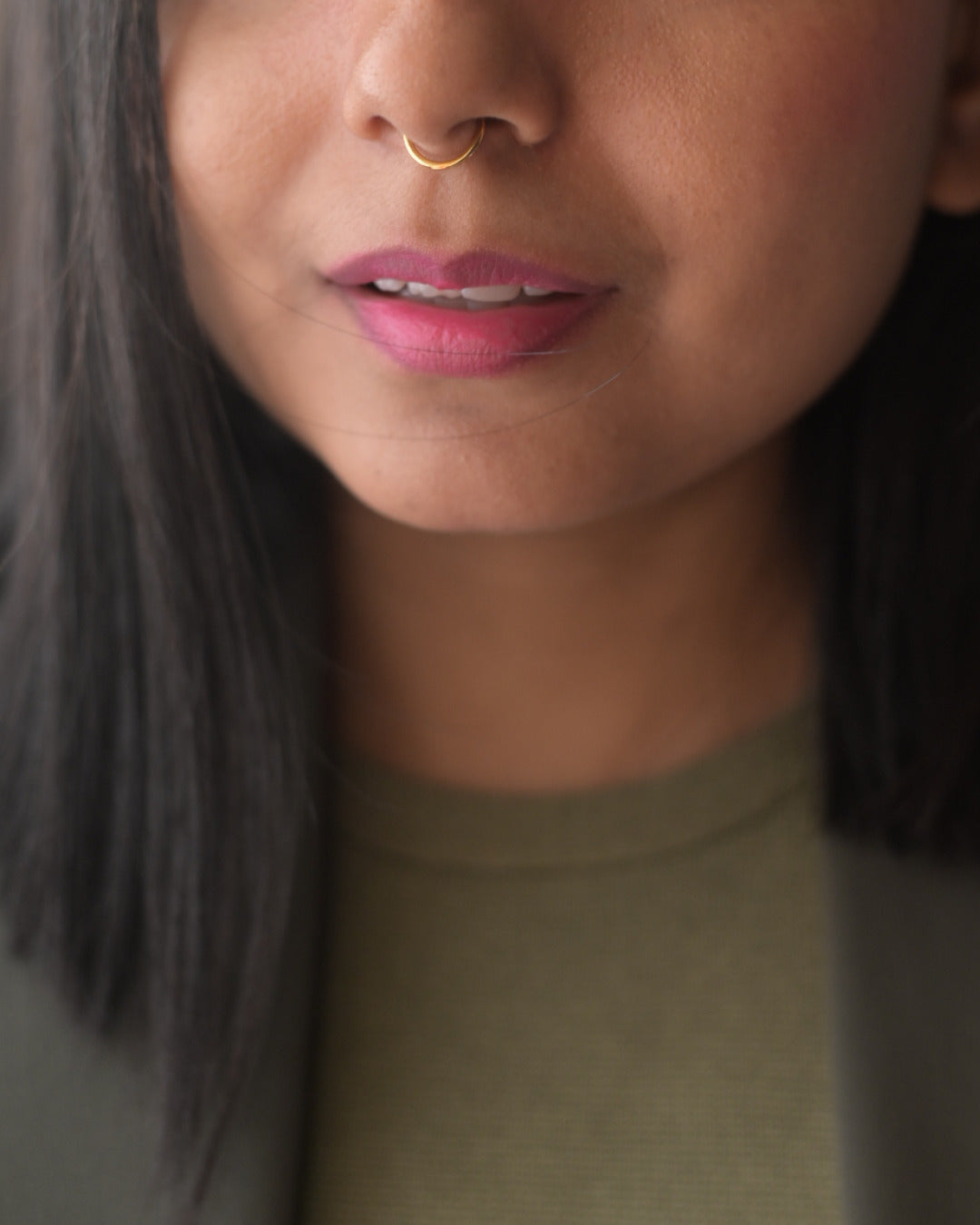 Minimal Septum Ring | Piercing-Free Minimalist Nose Ring 