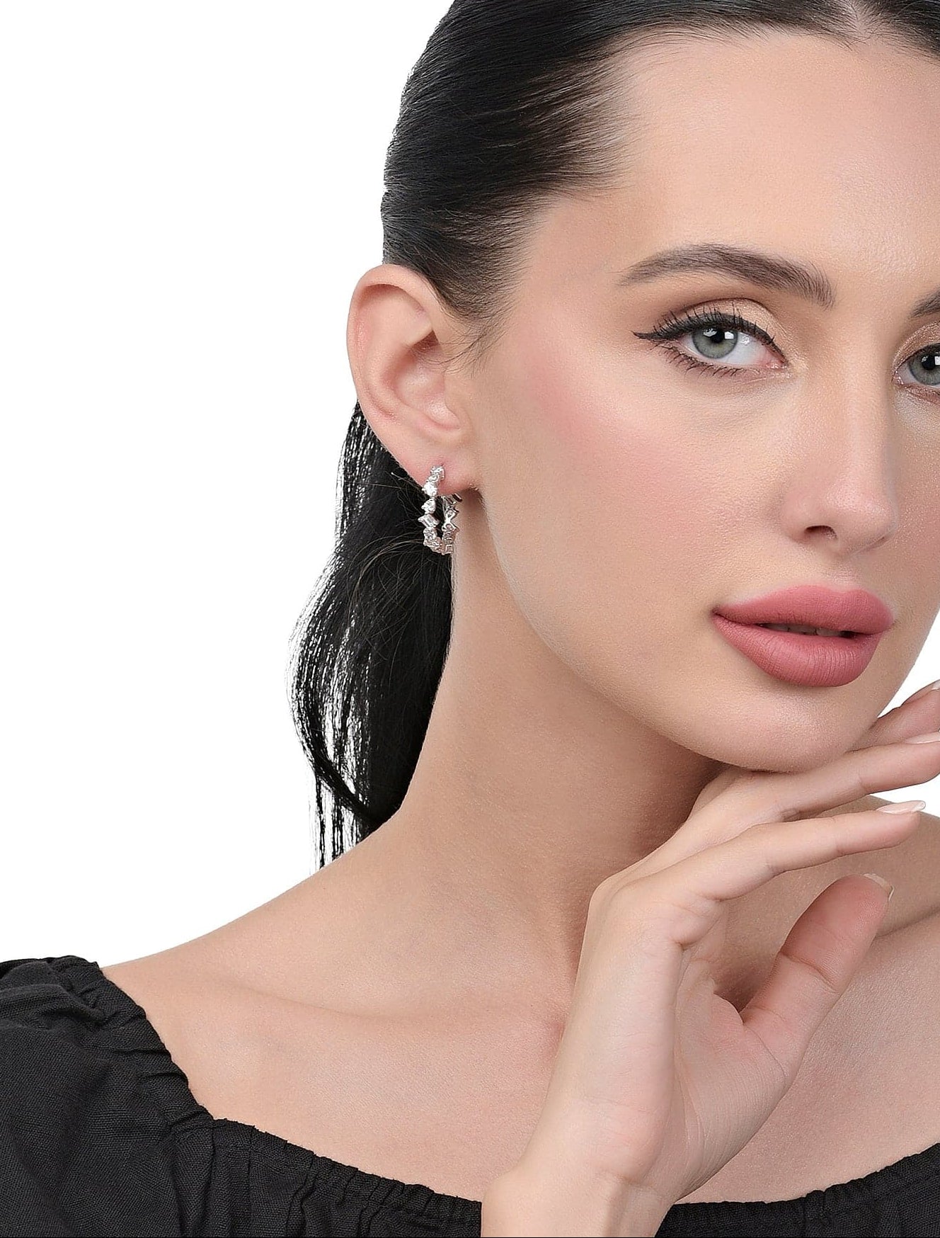 Meteorite Earrings | Dainty Multi-Shape Sterling Silver Earrings 