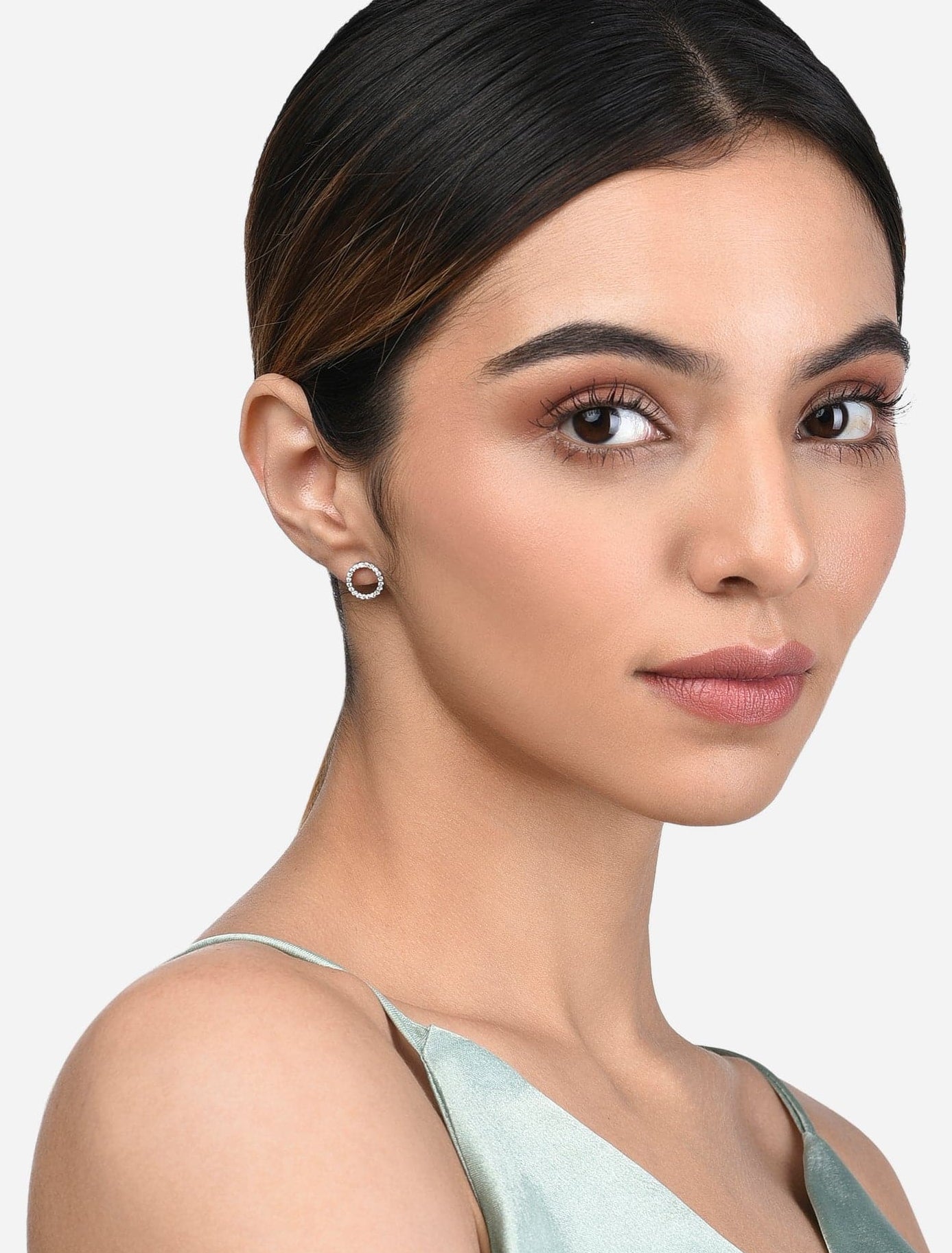 Allure Earrings | Minimal Sterling Silver Zircon Studs