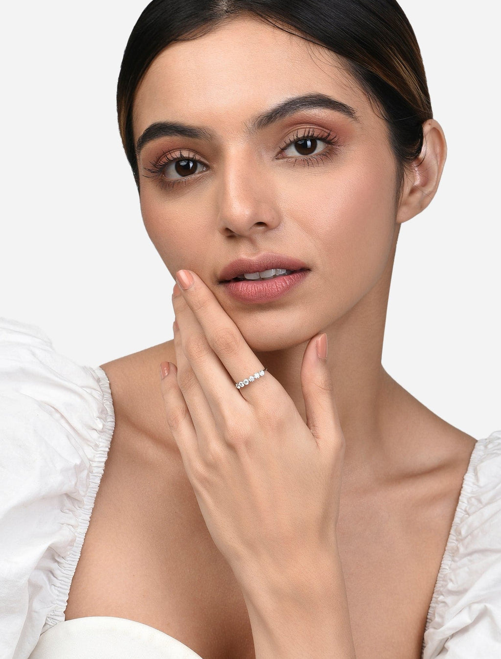 The Allure Ring | Sterling Silver Zircon Band