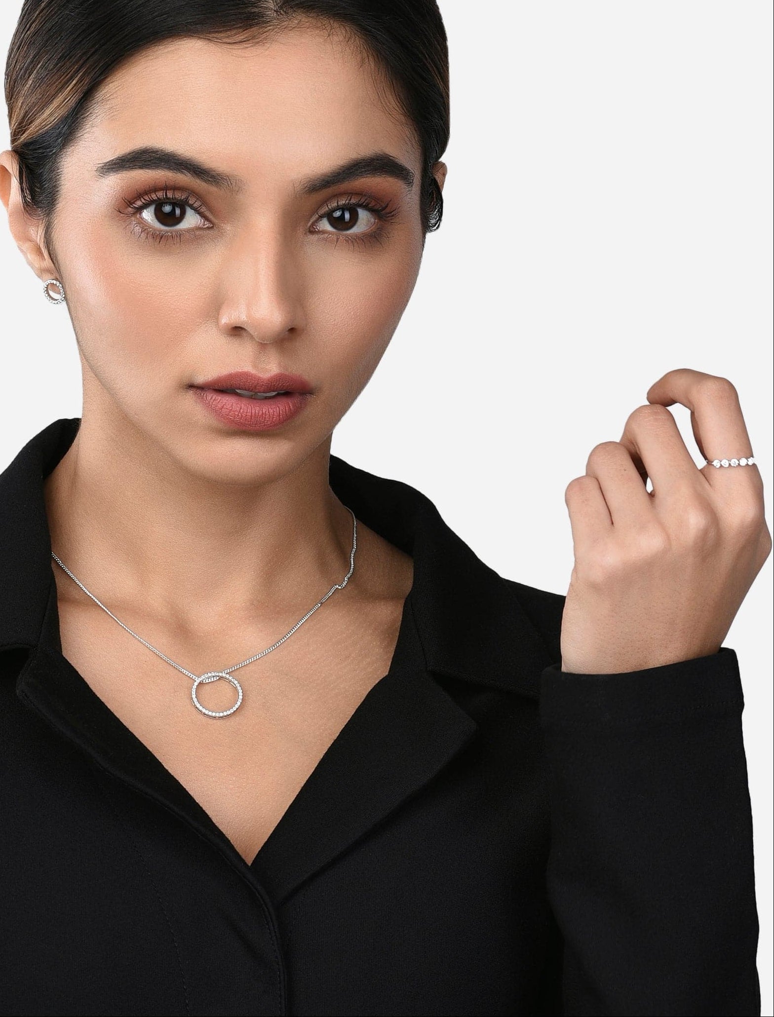 Allure Necklace + Earring + Ring Set | Stunning Sterling Silver Jewellery Set