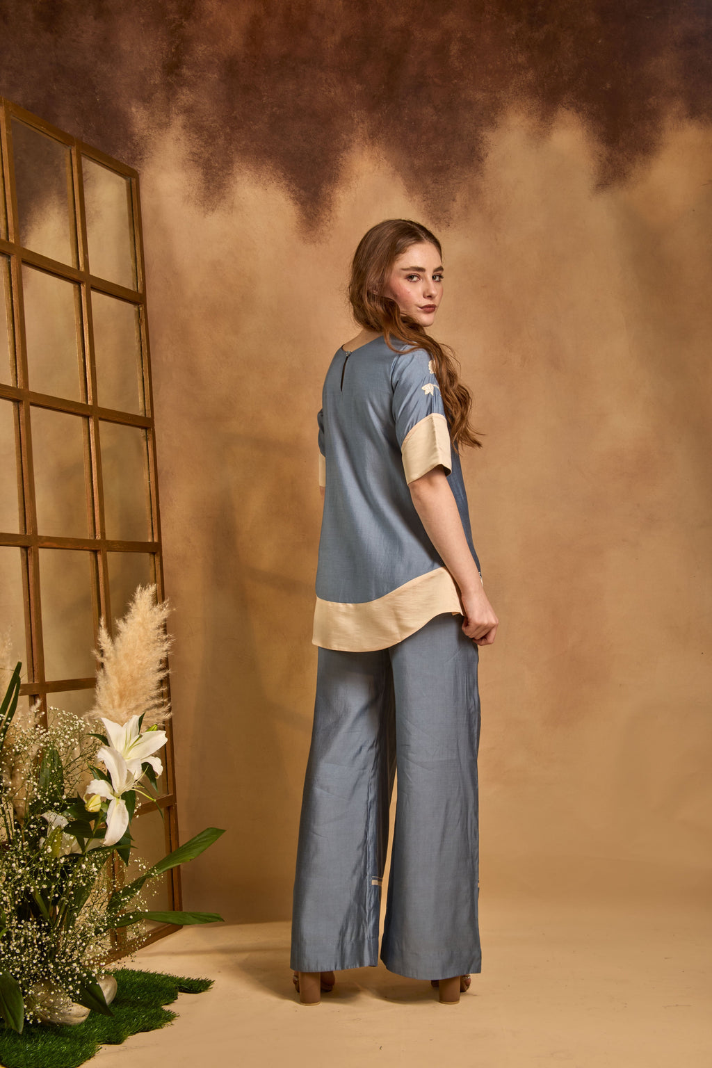 Myra Co-ord Set | Designer Luxury Occasion Wear Top & Pant Set 