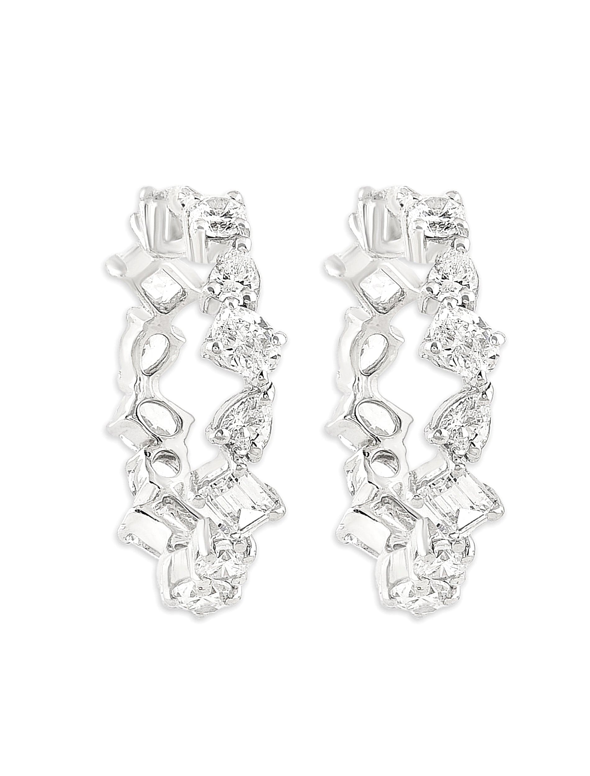 Meteorite Earrings | Dainty Multi-Shape Sterling Silver Earrings 