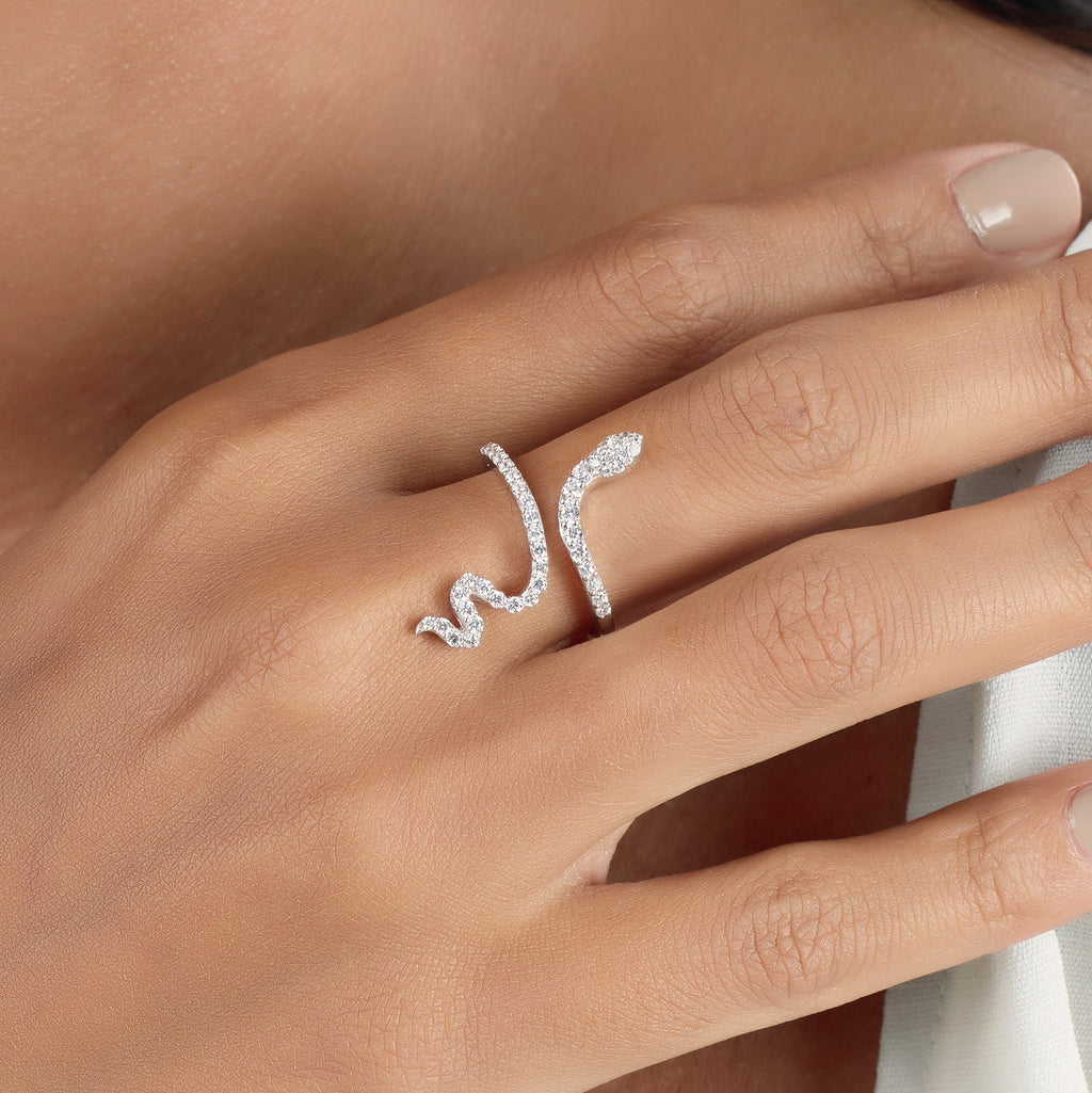 Reputation Ring | Designer Snake Sterling Silver Ring