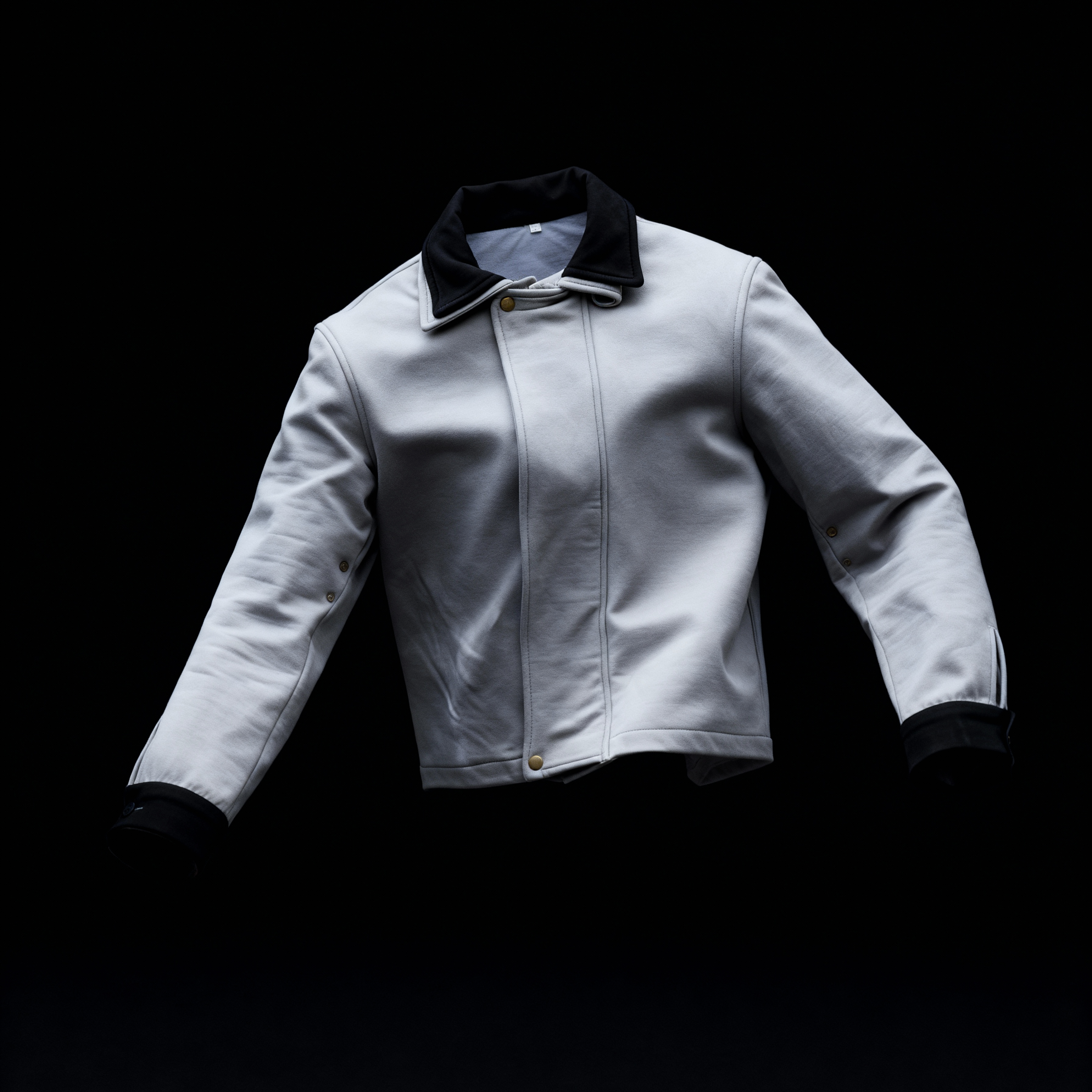 Sashimi Jacket | Blended Wool & Leather Patch Jacket