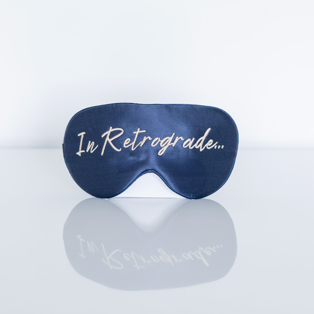 In Retrograde Eye Mask | 100% Mulberry Silk Eye Mask | Perfect For Luxury & Bridesmaid Gifting 