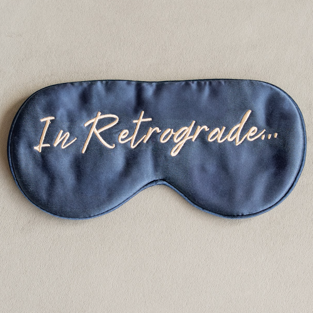 In Retrograde Eye Mask | 100% Mulberry Silk Eye Mask | Perfect For Luxury & Bridesmaid Gifting 