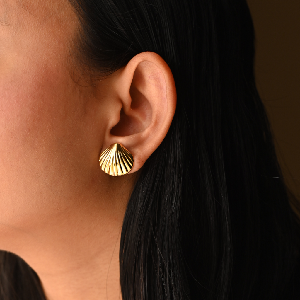 Shell Stud | Ocean Inspired Timeless Studs 