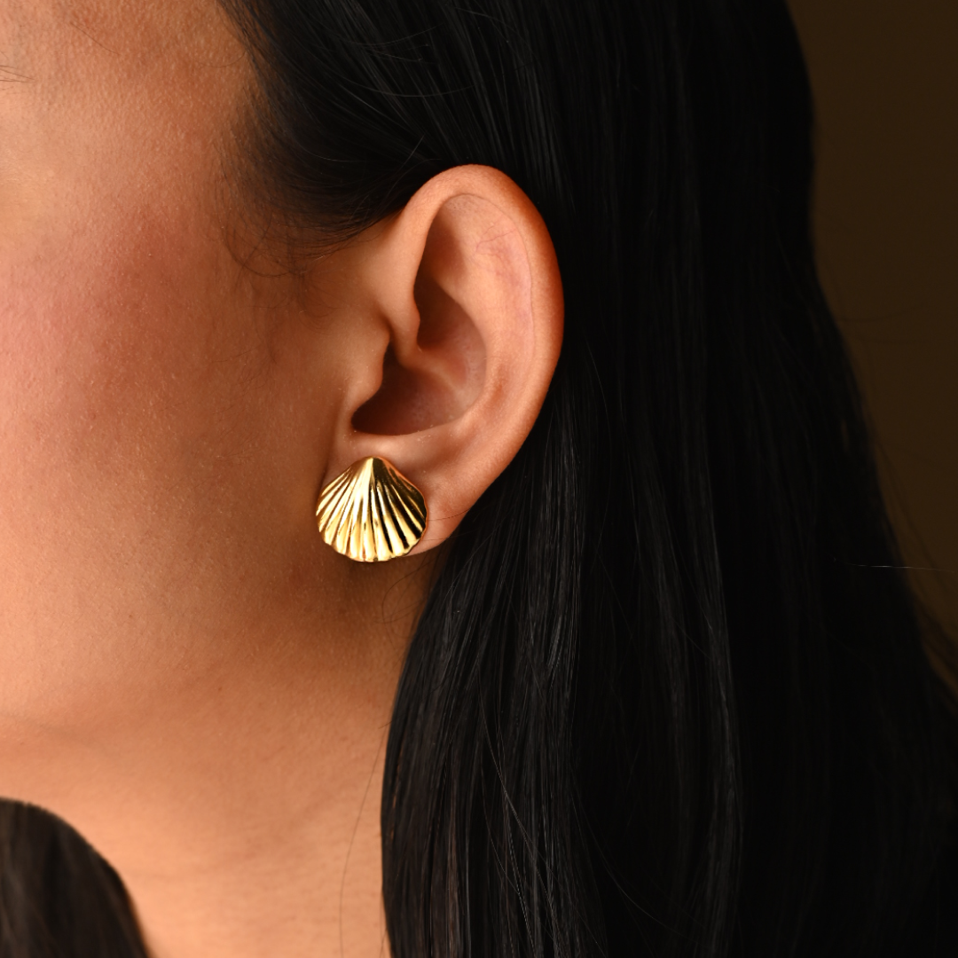 Shell Stud | Ocean Inspired Timeless Studs 