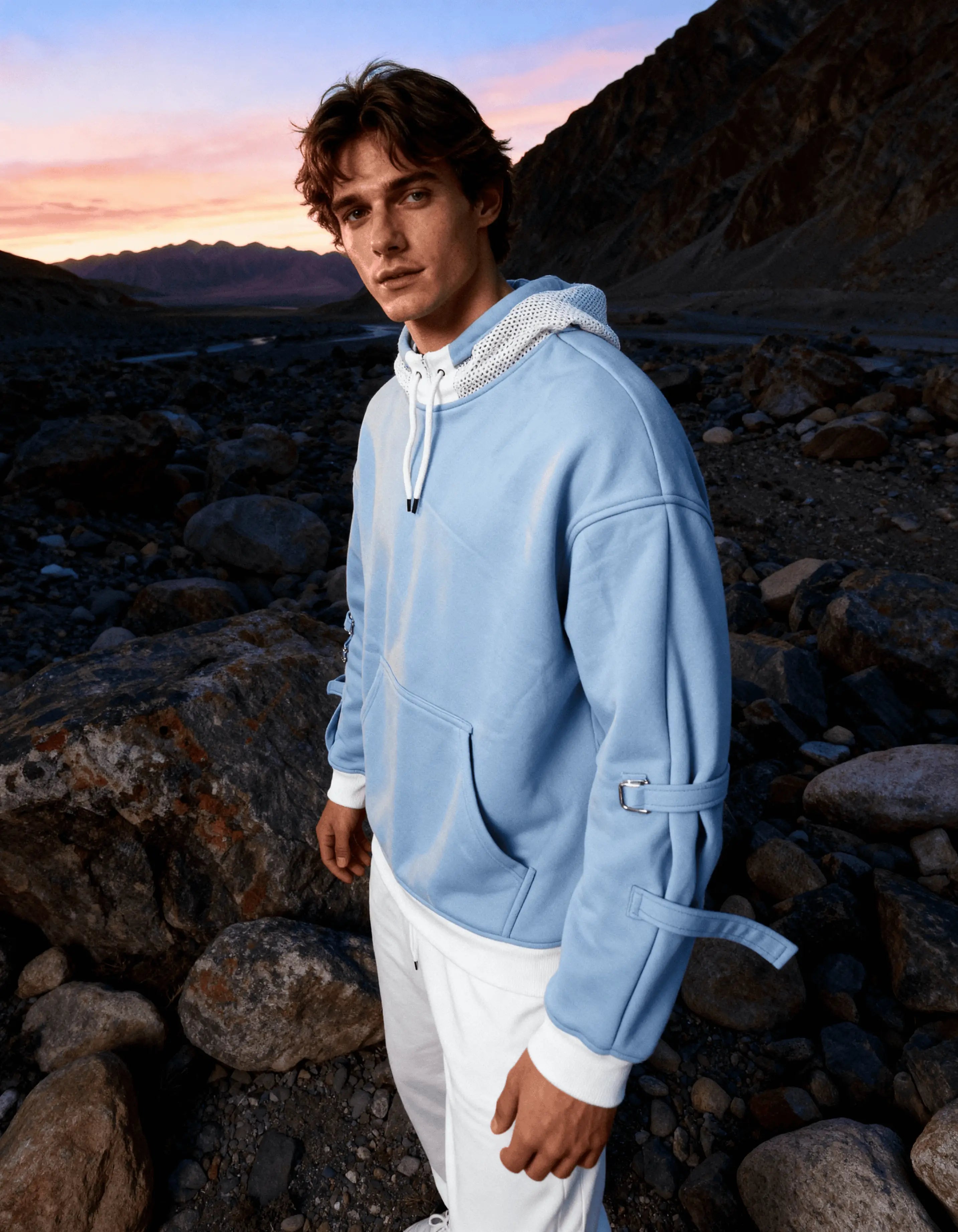 Skydash Hoodie | Designer Sky Blue Oversized Hoodie 