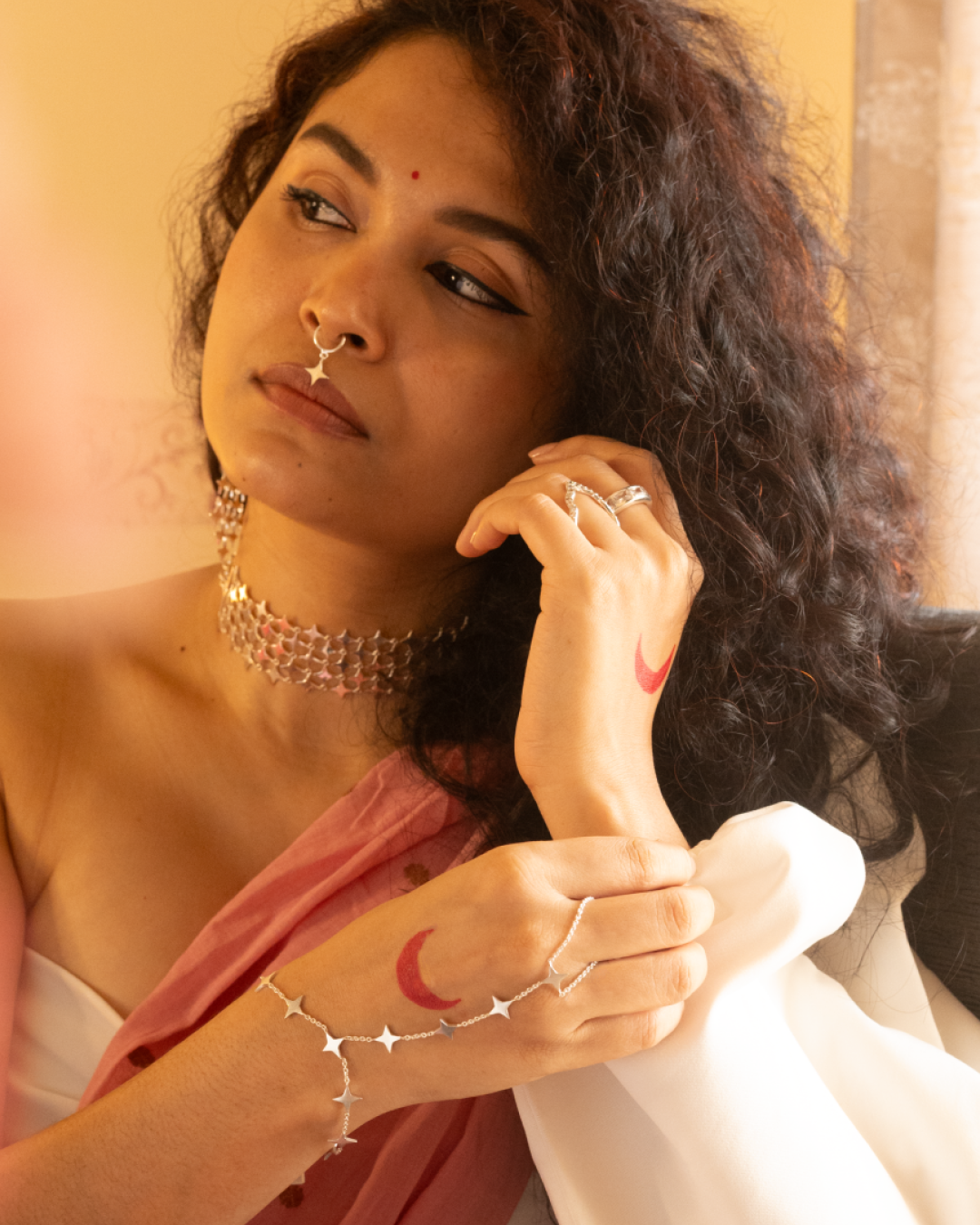 Star Drop Bracelet | Designer Contemporary Hand Chain Era Stories