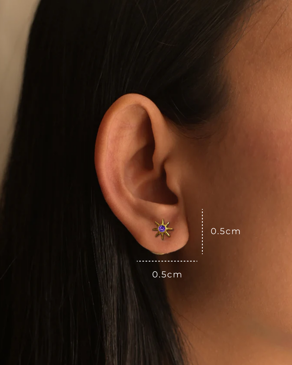Stella Studs | Celestial Minimalist Stud Earrings Era Stories