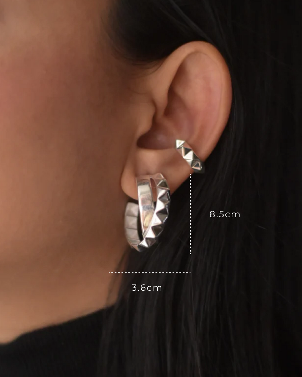 Sunburst Hoops | Contemporary Statement Hoop Earrings