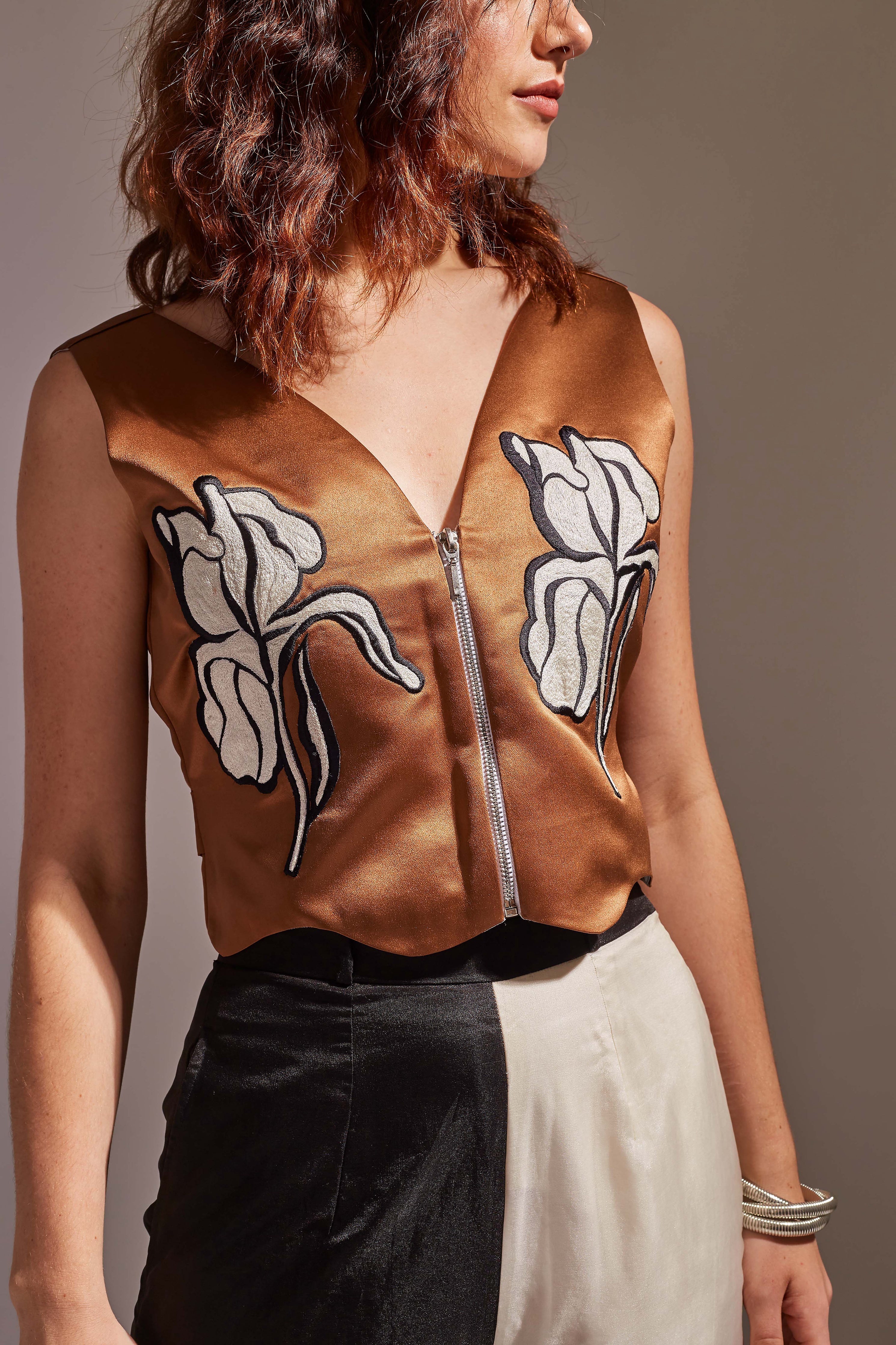 Zoe | Indo-Western Top & Pant Set An'era by Asmita Verma