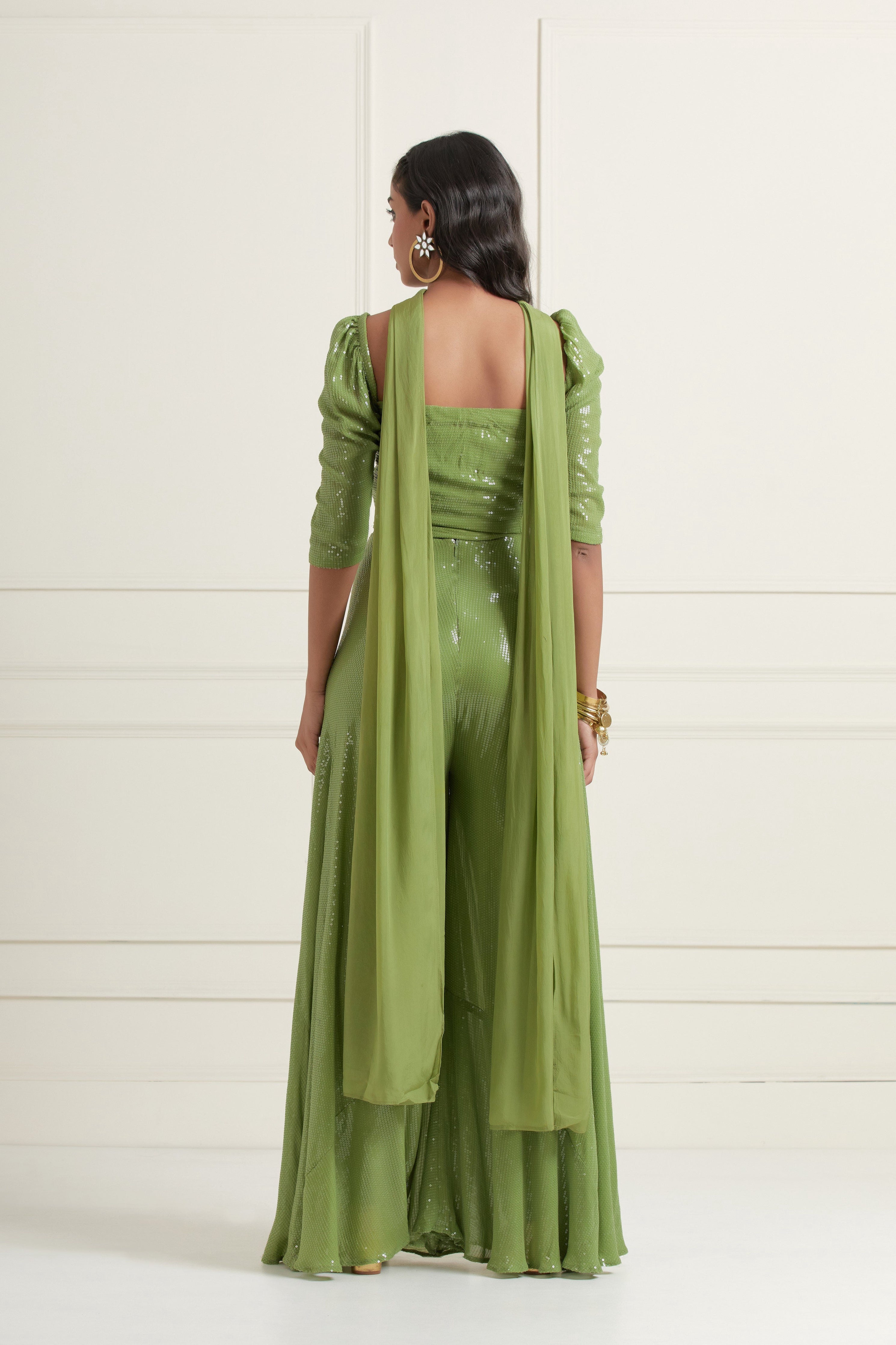 Layla Flared Pants and Top Set | Indo-Western Wedding & Occasion Wear 