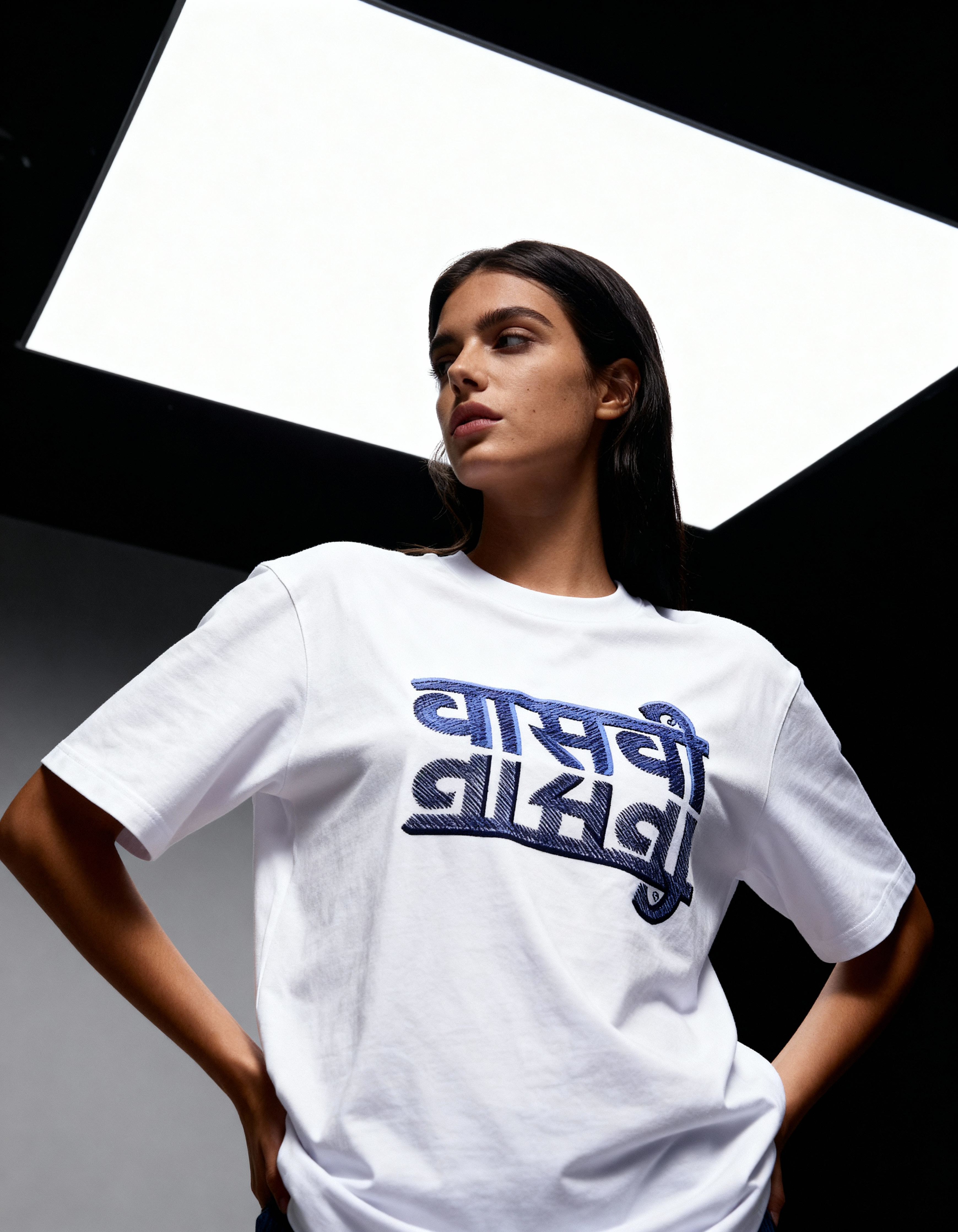 Ivasavi T-shirt | Embossed Unisex Cotton Tee