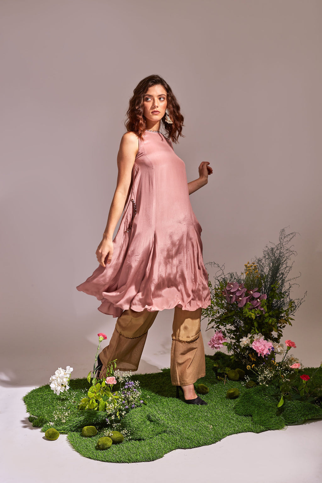 Meadow | Flared Kurta Set An'era by Asmita Verma
