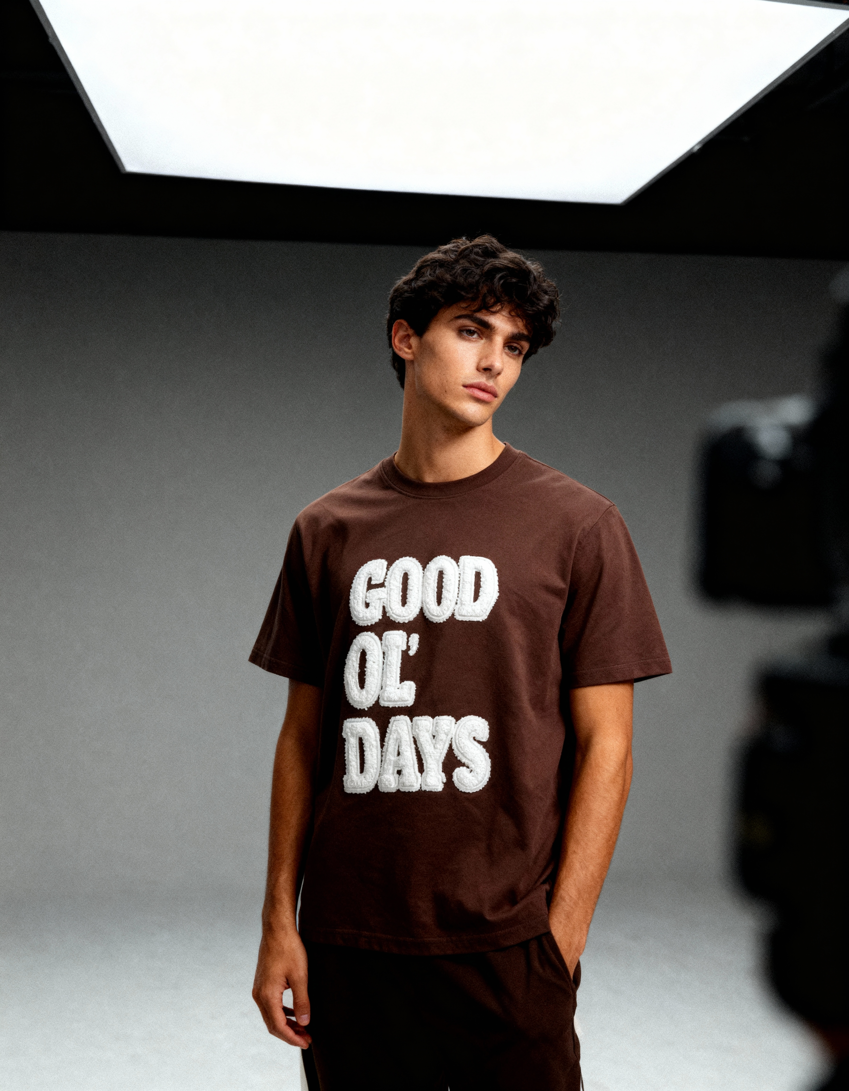 Good Ol' Days T-Shirt | Nostalgic Towel Embroidery Tee