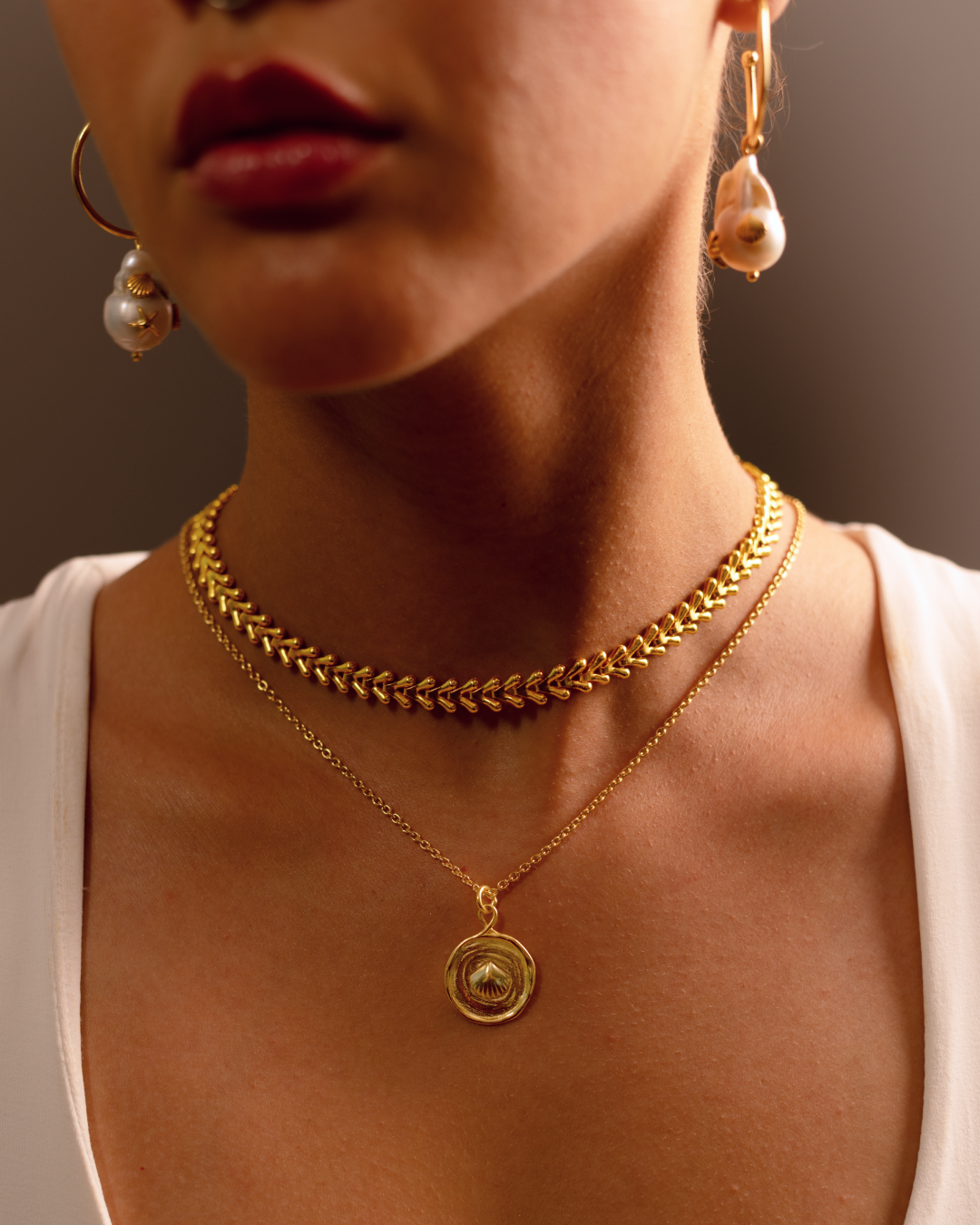 Fish Bone Necklace | Handcrafted Contemporary Necklace 