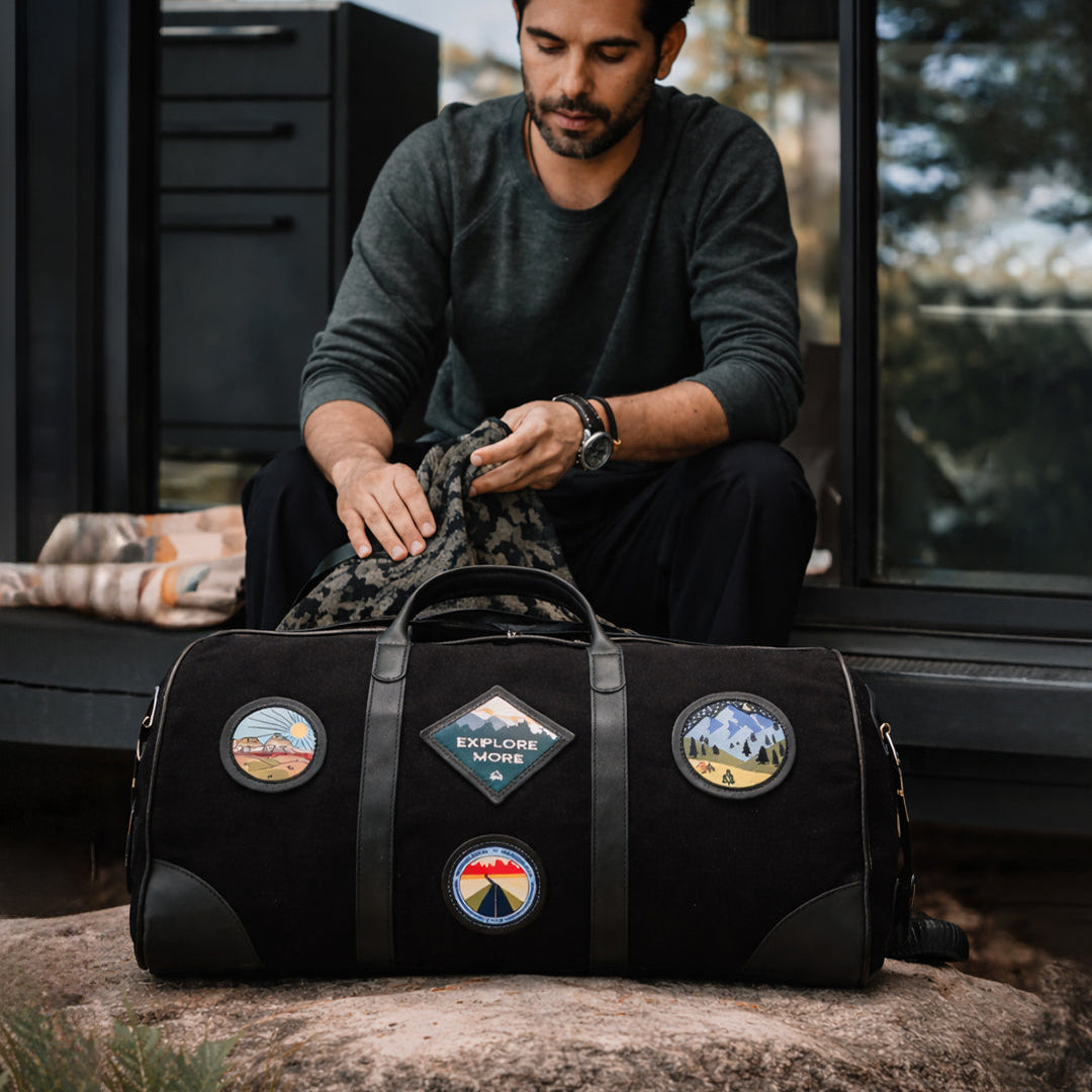 Kasol Overnighter Men's Duffel Bag | Premium Handcrafted Utilitarian Travel Bag For Men 