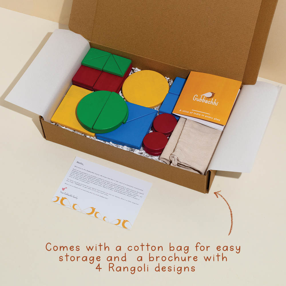 Rangoli Wooden Puzzle | India-Inspired Toys For Children