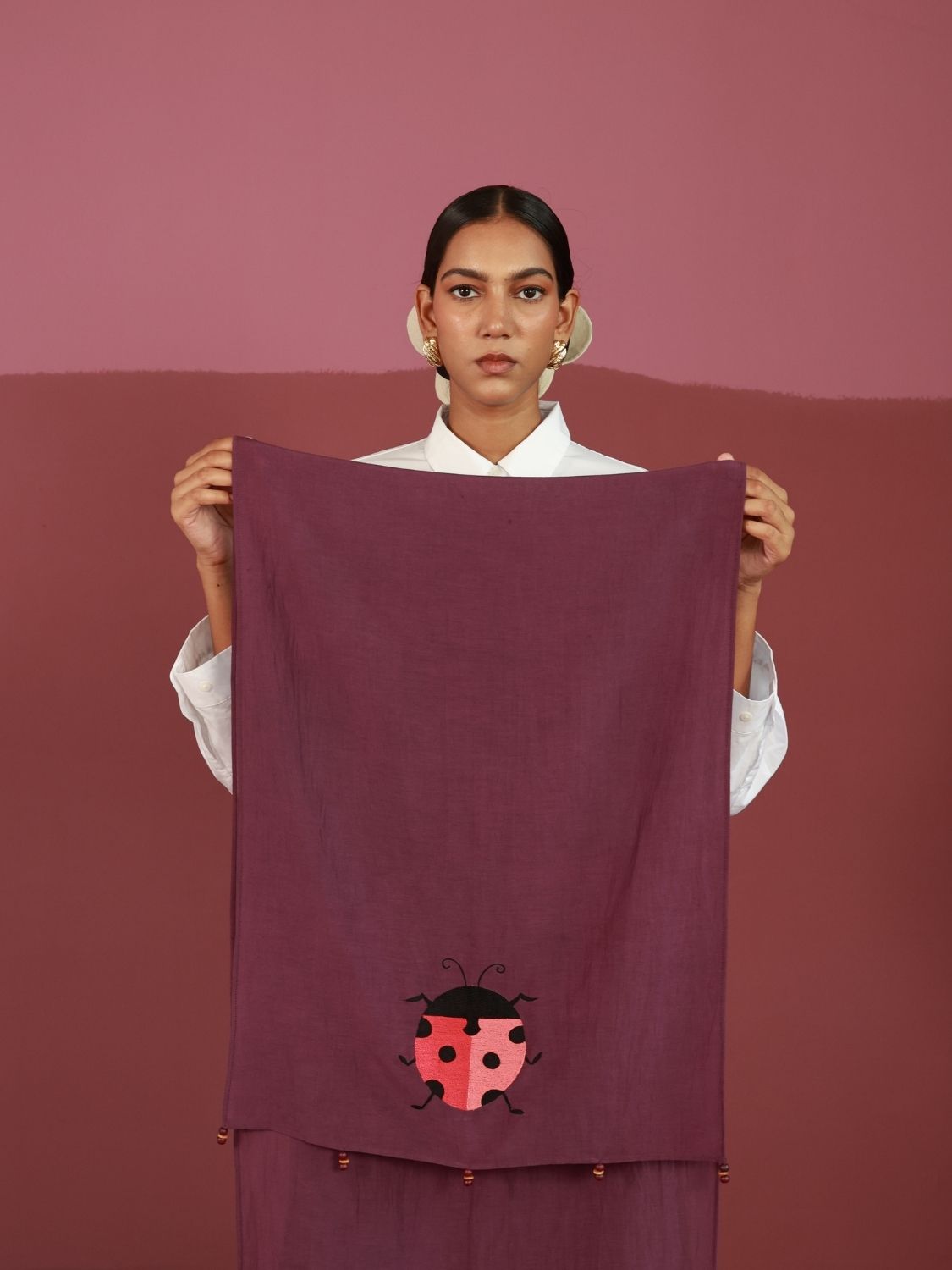 The Purple Lady With A Past | Resham Hand-Embroidery (10-15 Artisan Hours) Winglore Studio