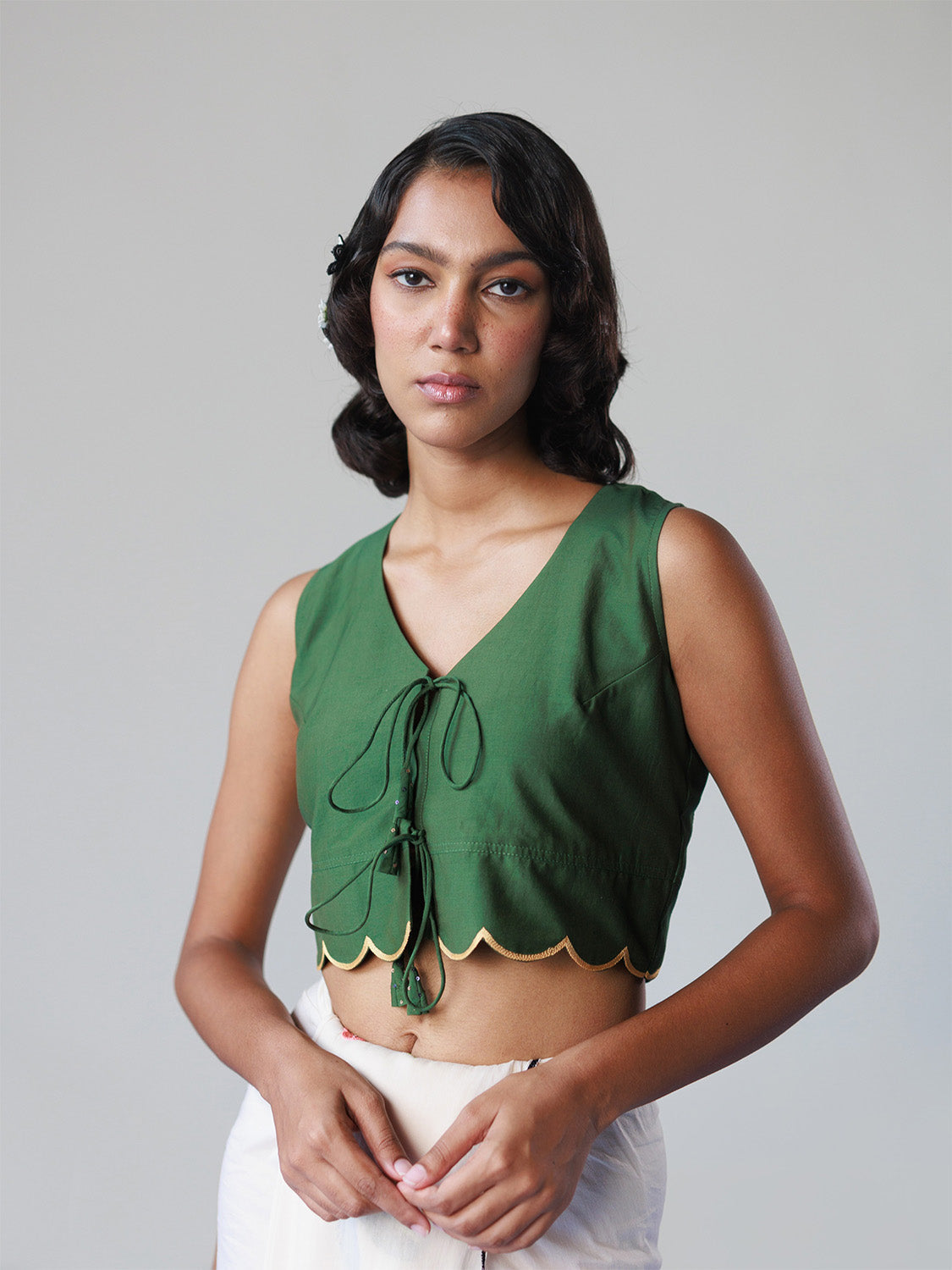 Prickle Me Pretty Blouse | Hand-Embroidered Motifs